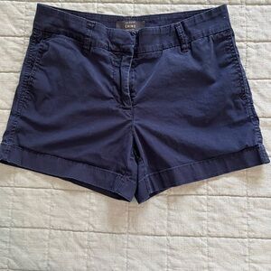 J. Crew Women's Dark Blue Chino Shorts
